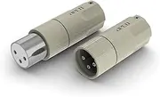 [aeco.tw] aeco XLR AMI-1060R, 2pcs/1set, Rhodium Plating, Vacuum bag