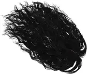 FOYTOKI Real Hair Look Curly Wig Women Short Bangs Shoulder Length Lightweight Elegant Hair Replacement for Elderly