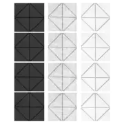 12PCS Acoustics Foam Wall Panels Soundproof Wall Panels Sound Absorption Tiles