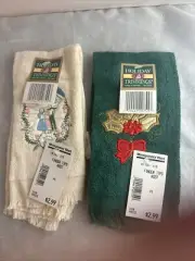 1950's Fingertip 2 Piece Towel Set Collectible Gift Bathroom New Tags