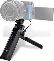 JJC Wired Remote Shooting Grip, Mini Tripod for Panasonic LUMIX S9 G100D, Ideal for Vlogging Video Recording Live Streming