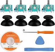 Avericht 4er-Pack Sticks für PS5 Controller, 3D Joystick Analogstick mit Thumbsticks, Ersatzteile Reparaturset für PlayStation 5