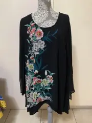 TS 14+ TAKING SHAPE FUJI FLORAL BLOUSE THE ZEN EFFECT NEW WITH TAGS - SIZE 18