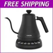 Precision Electric Gooseneck Kettle with 5 Settings – Durable Stainless Steel