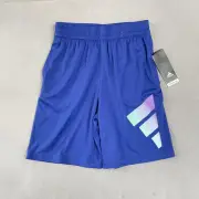 BNWT Adidas Boys Shorts Size M / 10-12 Blue Activewear