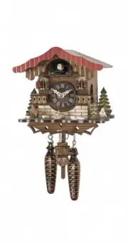 Quartz Cuckoo Clock Swiss house with music EN 454 QM NEW