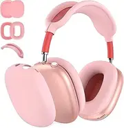 [SONGER] 3 in 1 Silicone Case for Apple AirPods Max Headphones - Anti-Scratch Ear Pad, Ear Cups, and Headband Cover Compatible With AirPod Max (Pink)