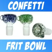 Lab Glass Color Confetti Fri Popper Bubble Hand Blown Bowl Gog 14mm 18mm