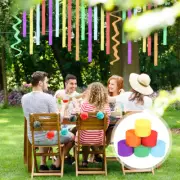 2 Sets Rainbow Party Decoration Colored Crepe Paper Wedding Crepe Paper