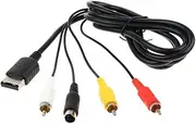 AV & S Video Audio Composite Cable Cord For S-Video AVS 1.8m/6ft