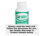Cal-600+D Calcium + Vitamin D 100 Tablets