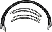 Snowplow Hose Kit Compatible with Boss Power-V Xt 8'2/9'2 Blade, 14", 18", 15.5", 42"