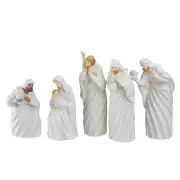 Roman 5pc Good Tidings Holy Family & Wise Men Christmas Nativity Figure Set