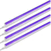UV LED Blacklight Bar, 9W 2Ft, T5 Integrated Bulb, Black Light Fixture for Black
