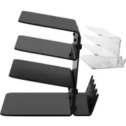 3-Tier Acrylic Keyboard Mouse Storage Rack Keyboard Display Stand Holder Tray