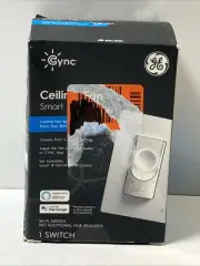 Cync by GE Smart Ceiling Fan Switch Alexa Google Wi-Fi Neutral Wire -White (NEW)