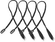 DEARMAMY 4Pcs Long Braided Ponytail Extension Hair Piece Natural Looking Clip Braid Extensions for Stunning Hairstyles Easy to Wear for All Hair Colors and Styles