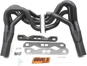 Doug's Headers (D365-B) 2" 4-Tube Black Coating Hi-Temperature Full Length Exhaust Header for Chevrolet Nova Small Block Engine
