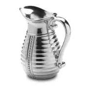 Wilton Armetale Flutes and Pearls Beverage Pitcher 2Qt. Aluminum Material Silver