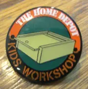 The Home Depot Kids Workshop Box With Sliding Lid Hat Lapel Pin