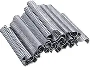 600pcs Hog Ring Plier M Clips Staples Bird Chicken Mesh Cage Wire Fencing