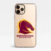 iPhone 16 15 14 13 12 Pro Max Plus Case Shockproof NRL Broncos Rugby Cover