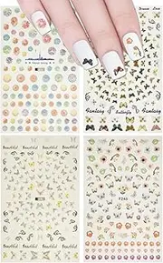 Allydrew Art Set Butterflies Nail Stickers (4 Sheets)