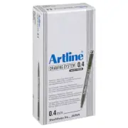 12 x Artline 234 Drawing System Technical Pens Xylene Free 0.4mm EK-234