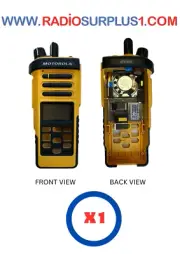 1 x Motorola APX4000 LKP Housing only - Yellow/Black - PMLN6807B