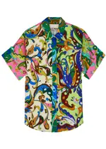 Alemais Yvette Printed Linen Shirt - Multicoloured - 8 (UK8 / S) 8 (UK8 / S)