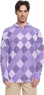 [Caihoyu] Sun Shirt Hoodie for Men Long Sleeve Men Sun Shirts UPF 50+ Quick Dry Shirts Rash Guard UV Beach Hoodies