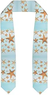 [SKKNT] 3d Beautiful Maritime Summer Print Graduation Shawl Stole For Academic Commencements Honor Sash Congratulations Gift