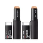 Revlon ColorStay Life-Proof Matte Foundation Stick 10g 220 NATURAL BEIGE - 2 pack