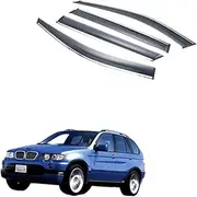 FUWKAIZS Compatible for BMW X5 E53 E70 F15 G05 1998-2020 Window Visor Car Rain Shield Deflectors Awning Trim Cover Exterior Car-Styling Accessories