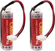 2Pcs ER6C AA 3.6V 1800mAh F2-40BL Battery for Maxell FX PLC Special Lithium Battery (2Pcs)