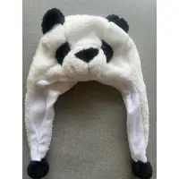 在飛比找蝦皮購物優惠-二手熊貓動物造型絨毛帽