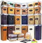 30 Pack Airtight Food Storage BPA Free Pantry Storage Plastic Containers Set NEW