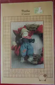 Patches 12" Scarecrow Pattern Farmyard Creations 1989