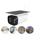 Solar Security Camera Wireless WiFi HD Full Color Night Vis-ion IP67 Waterpr Hot