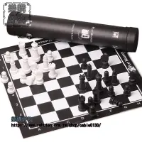 在飛比找樂天市場購物網優惠-新款斯湯頓國際象棋黑白棋子高檔皮棋盤兒童學生chess西洋棋