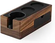 MHW-3BOMBER Espresso Tamping Station, 4 in 1 Walnut Espresso Organizer Box with Magnetic Drawer for Storage 51mm,54mm,8mm Espresso Tamper,Distributor,Portafilter and Espresso Accessories,CH5529-OS