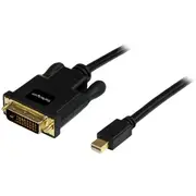 StarTech 3 ft Mini DisplayPort to DVI Adapter Converter Cable Mini DP to DVI 1920x1200 - Black