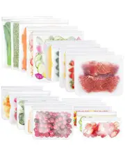 Fresh Fab Finds 20pc Reusable Food Storage Bags