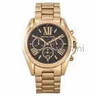 Michael Kors Original MK5739 Women's Bradshaw Gold Black Dial Chronograph Watch