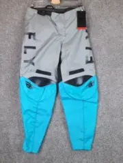 Fly Racing F-16 Riding Gear Womens Motocross Pant BLUE LIGHT GREY