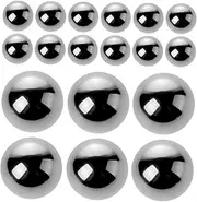 SHERCHPRY 20pcs Nail Polish Mixing Balls Durable Steel Agitators for Nail Care Prevents Precipitation Paints Polishes Simple to Use for DIY Projects and Manicure Supplies