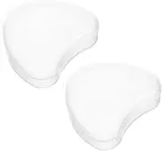 BAZEITFLOW 2Pcs Portable Case Durable Travel Container for Dentures Retainers for Outdoor Activities Business Trips Lightweight Design