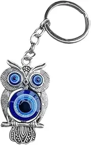 [STOBAZA] Owl Keychain Pendant for Car Metal Keychain Metal Ornament Owl Shaped Keychain Hanging Owl Shaped Pendant Creative Keychain Evil Eye Pendant Hanging Owl Shaped Key Ring