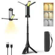 Rechargeable Work Light with Stand, LED Cordless Work Light with Portable Fol...