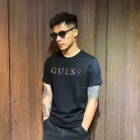 在飛比找Yahoo!奇摩拍賣優惠-美國百分百【全新真品】Guess T恤 T-shirt 短袖